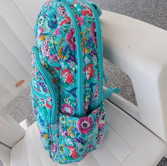 Vera Bradley Disney Little Mermaid Campus Backpack NWOT - Picture 2 of 7